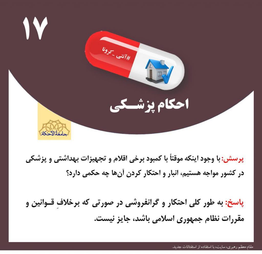 احکام کرونا