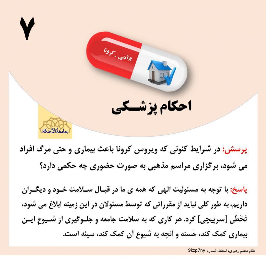 احکام کرونا