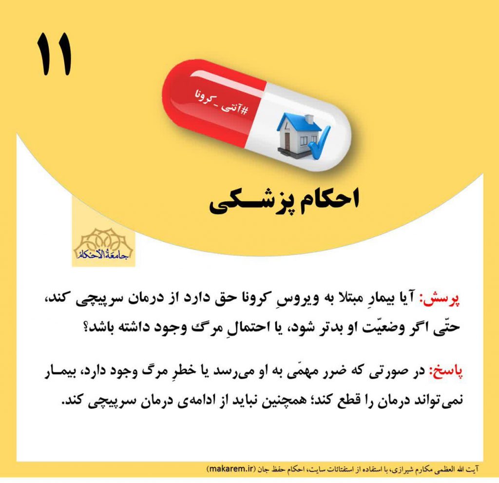 احکام کرونا